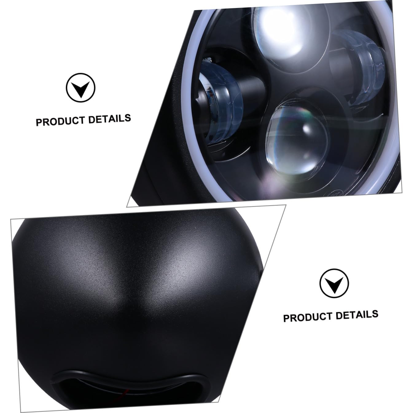 CALLARON Faro LED per Motocicletta Retro Vintage Proiettore a Led, Luce di Guida Notturna Resistente ad Ambienti Difficili, per Moto Cg125 Gn125, Luce da Lavoro Esterna ad Alta Durabilità