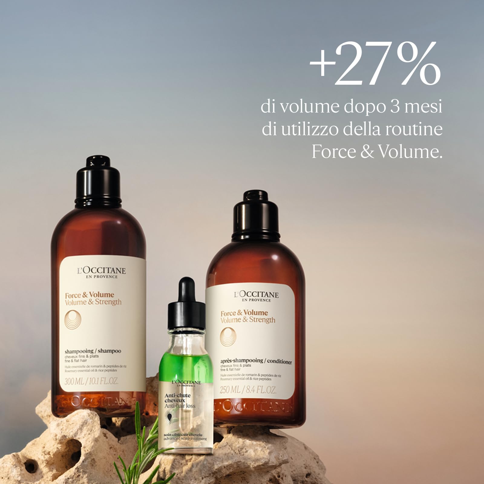 L'OCCITANE - Siero Anti-Caduta per Capelli - 50 ml - Dona densità e riduce la caduta dei capelli - Prodotto in Francia
