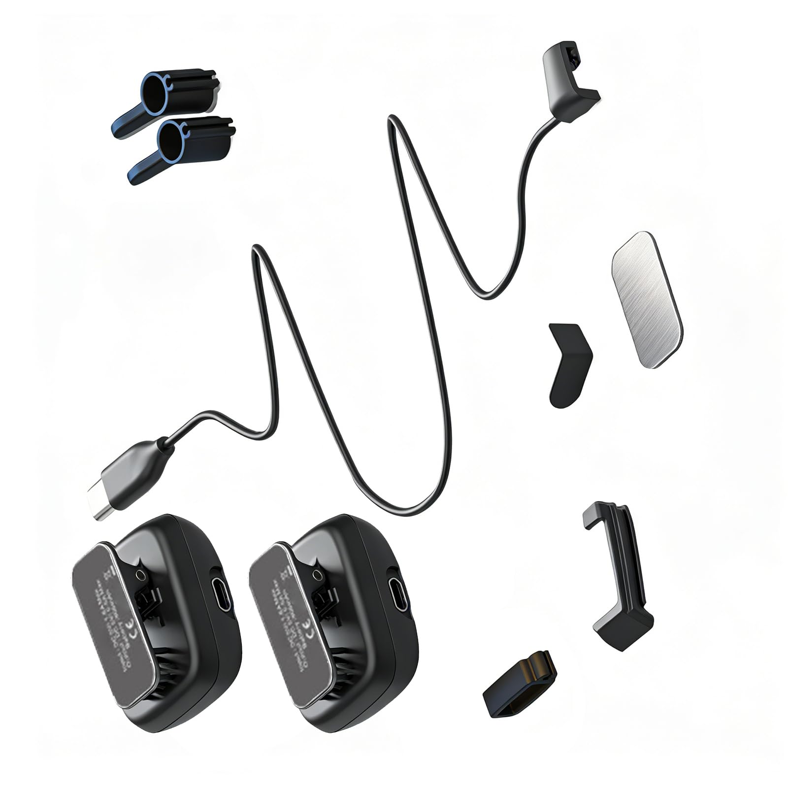 Di 2 celle di energia ricaricabili portatili per occhiali intelligenti con ricarica di tipo C e display illuminato Skyler Smart Glasses dispositivo celle di energia ricaricabili