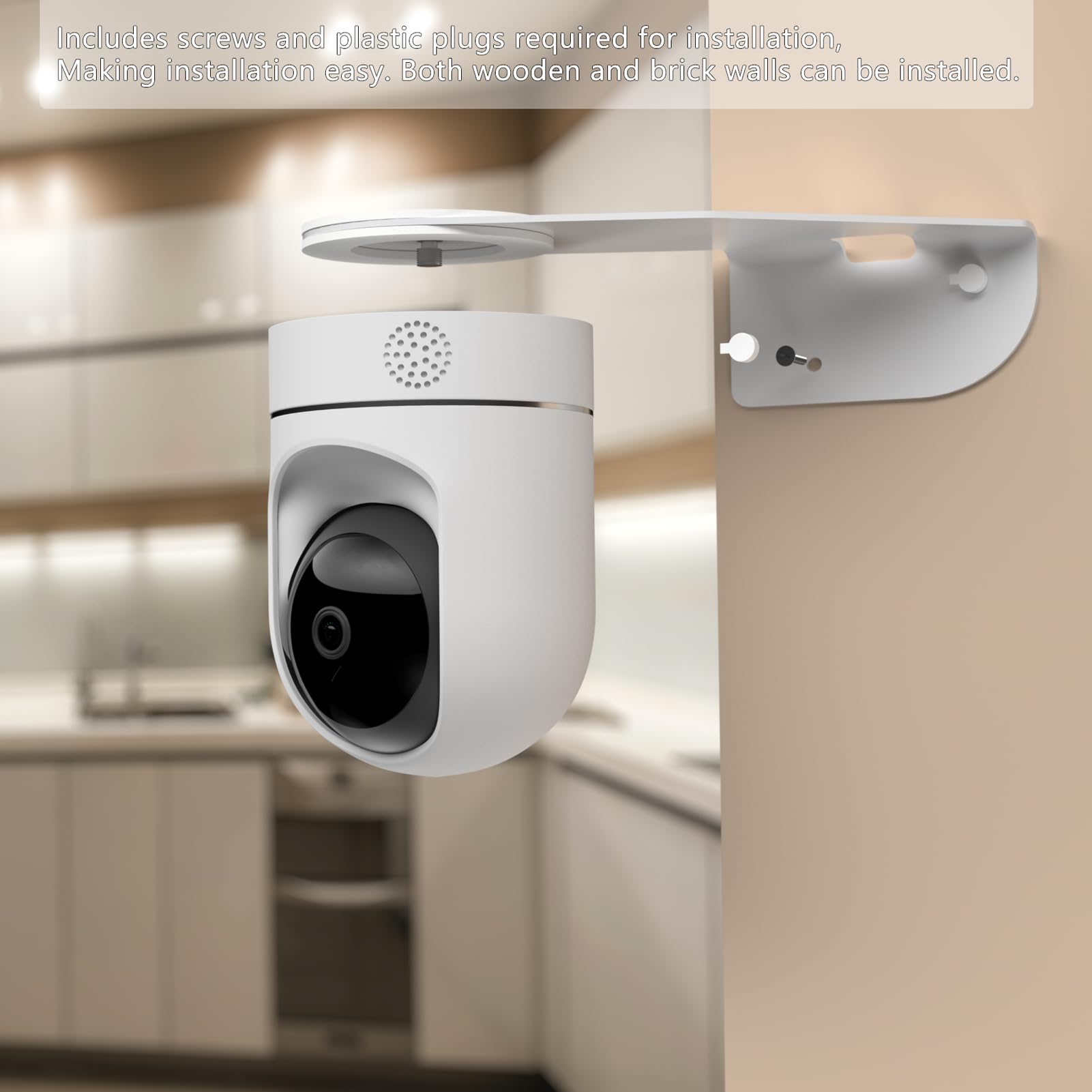 No Drill Ring Indoor Cam Adhesive Wall Mount Bracket, Strong Durable Adhesive - View #6