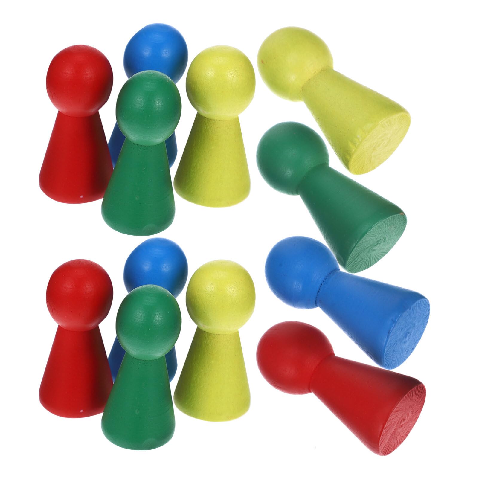 Amazon | Housoutil 木製 チェス 駒 50個 個マルチカラー ポーン