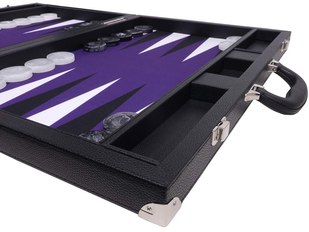 Jeu de Backgammon Tournoi 53 x 73 cm Violet – Wycliffe Brothers