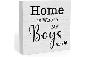Home is Where My Boys Are Sign Gift for Boy Mom