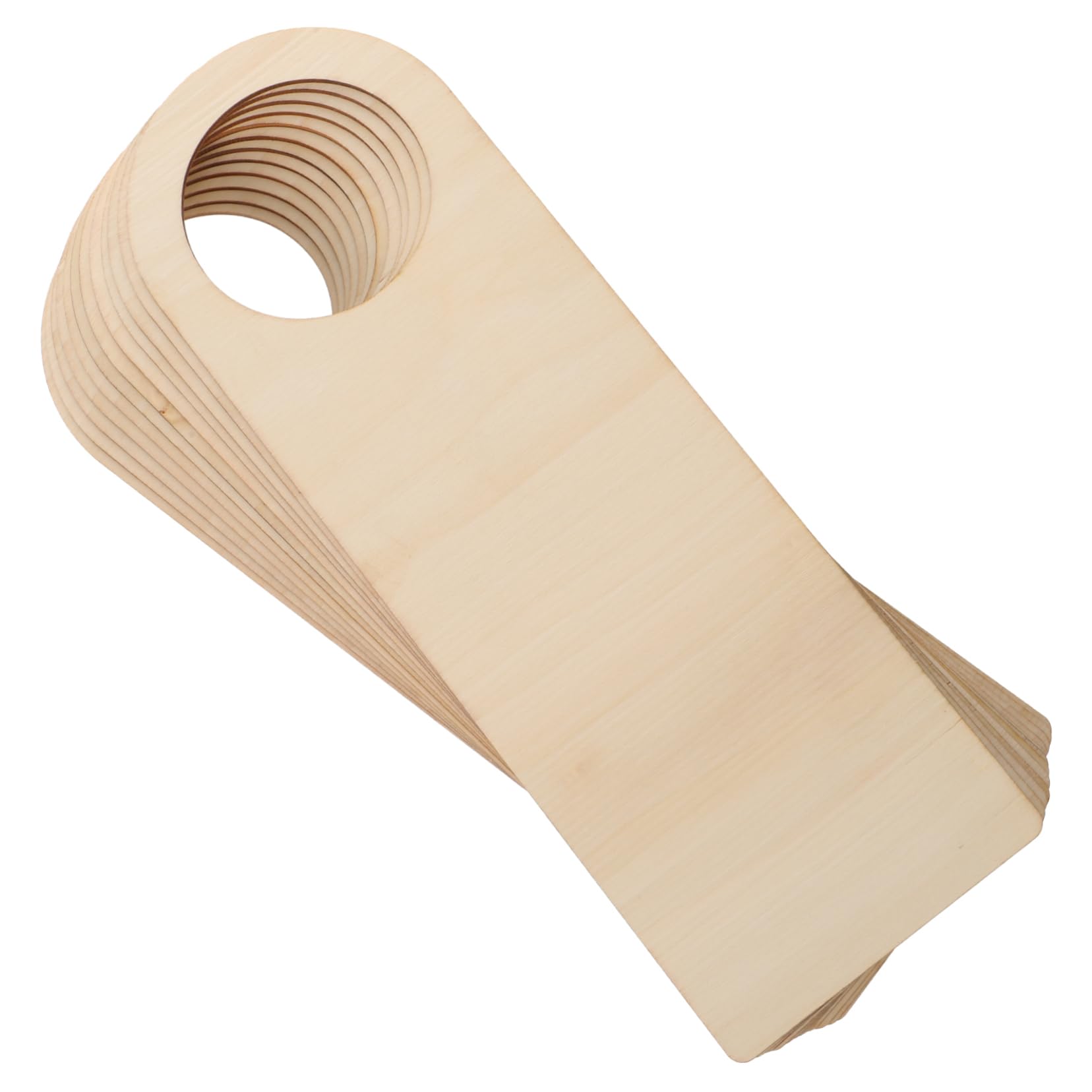 ULDIGI Door Hanger 12pcs Wooden Door Handle Ornaments Hanging Pendants Pre-Sanded Surface