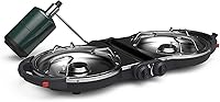 Vista 1 de Coleman Fold ‘N Go 2-Burner Propane Stove, Dual Adjustable Burners with 20,000 BTUs of Power & InstaStart Ignition, Great for Camping, Tailgating