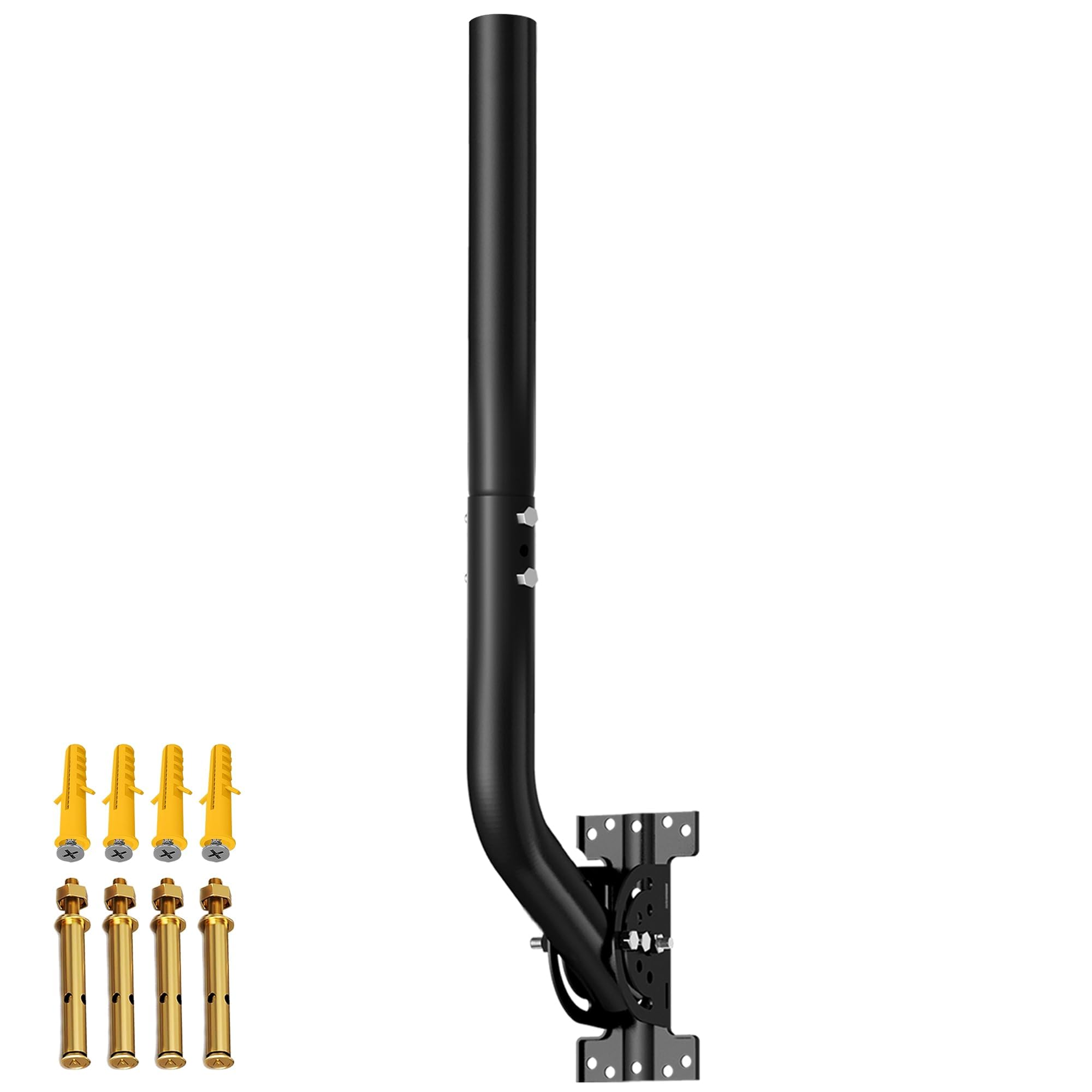 Palo antenna universale per TV, satellite, radio, antenne WiFi, Star-link | Supporto a parete per antenna regolabile, Palo per antenna, Supporto per antenna