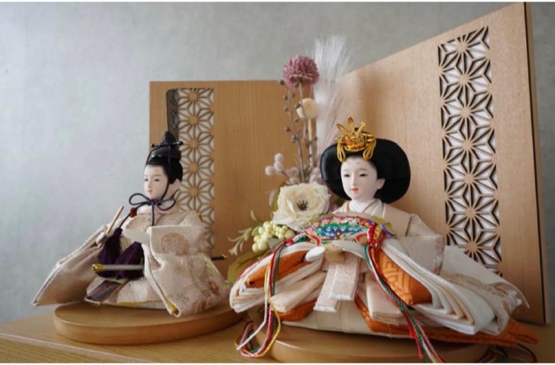 雛人形 会津塗り収納セット 人形工房 道翠 間口約55×奥行約35×高さ