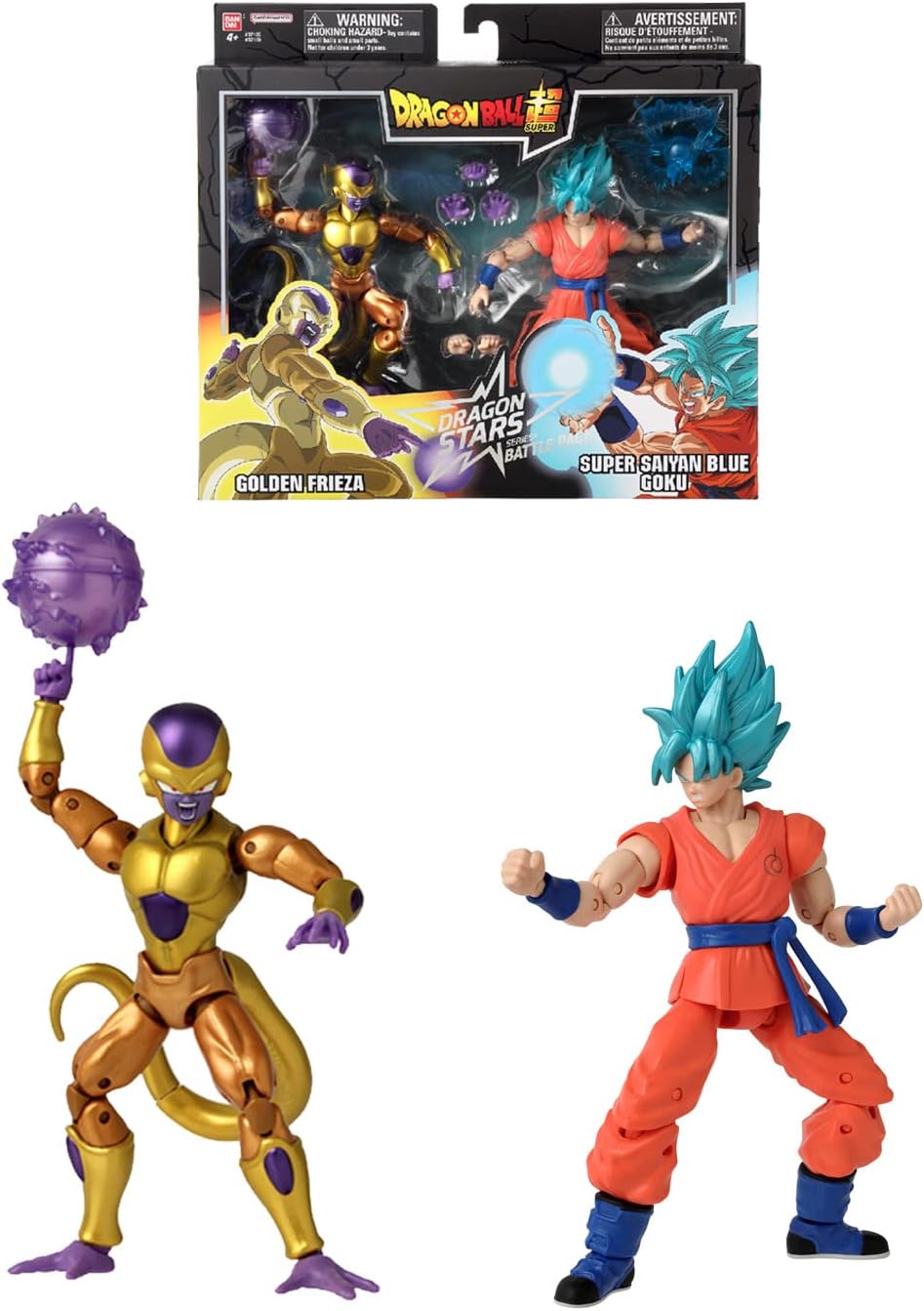 Bandai Dragon Ball Super, Action figure Dragon Stars da 17 cm, Battle Pack, Golden Freezer vs