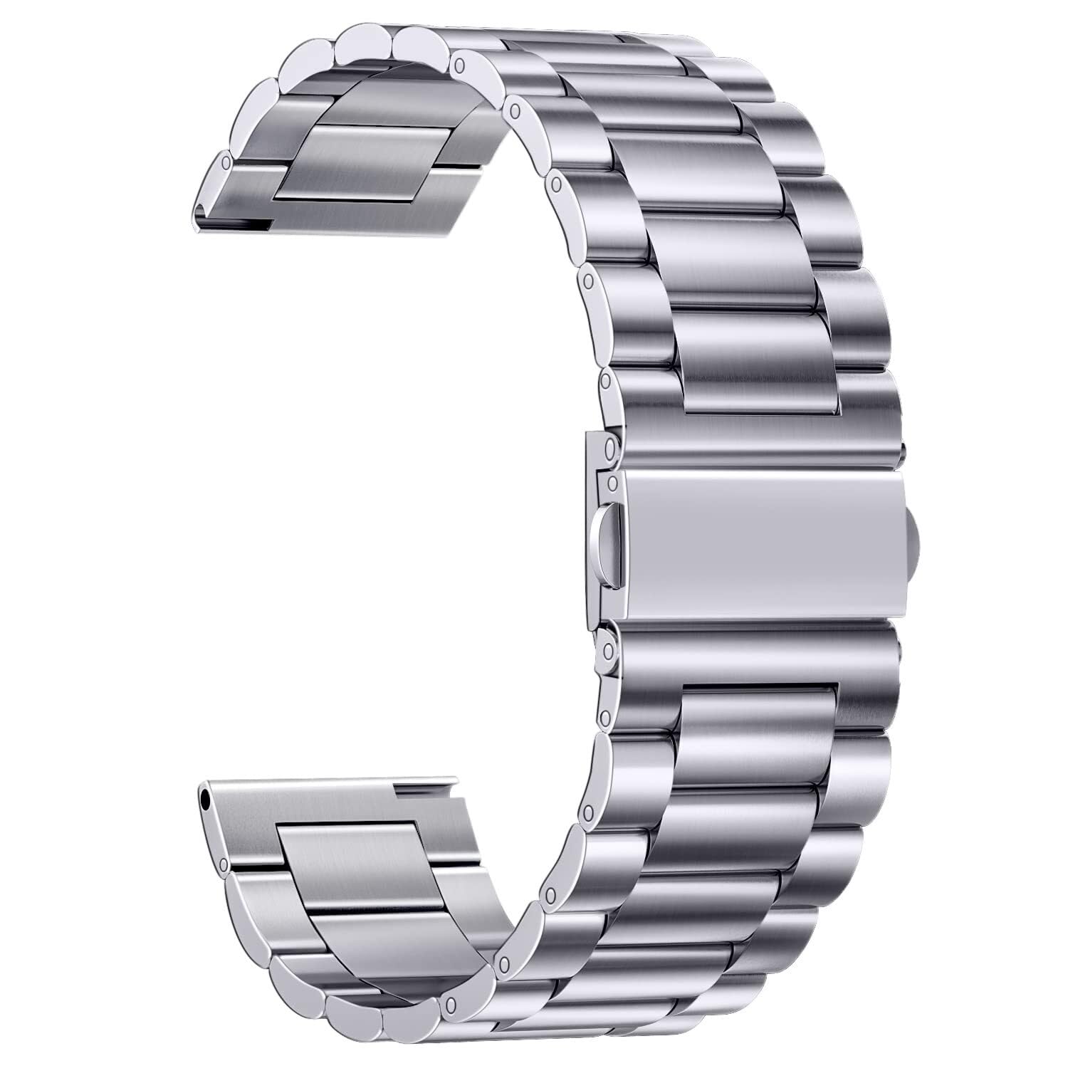 Cinturino per orologio in metallo 14/16/18/20/22 mm, cinturino a sgancio rapido in acciaio inossidabile per uomo donna