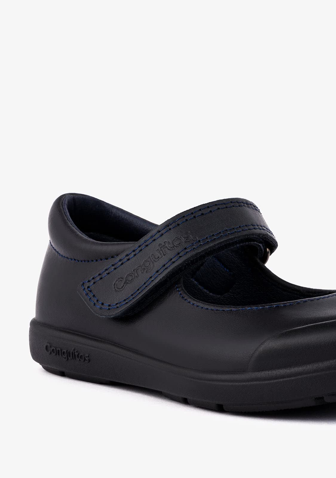 Conguitos - Colegiales Piel Lavable De Niña para Niña (Azul/Talla 34)