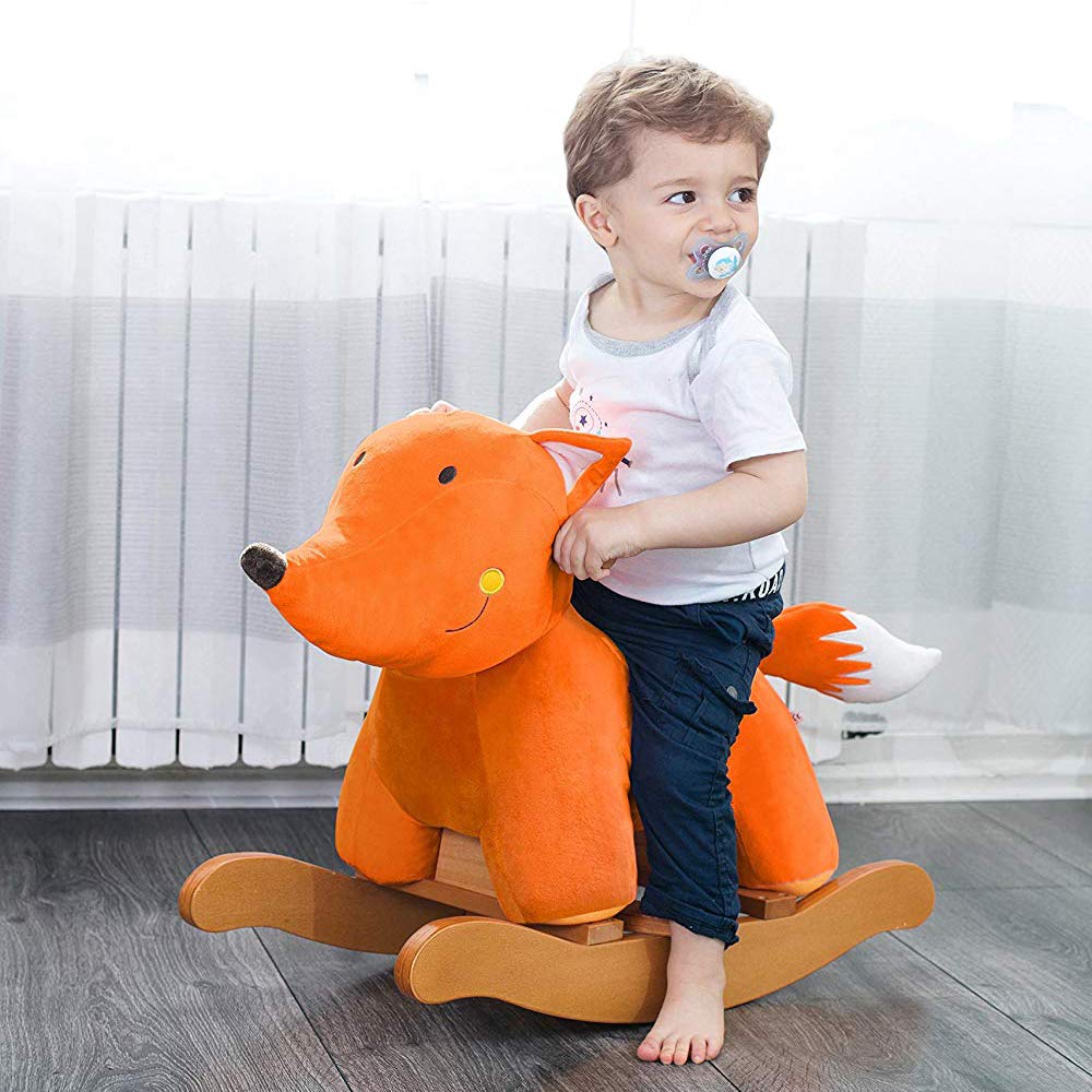 labebe Baby Rocking Horse, Kid Ride On Toy, Child Riding Toy, Fox