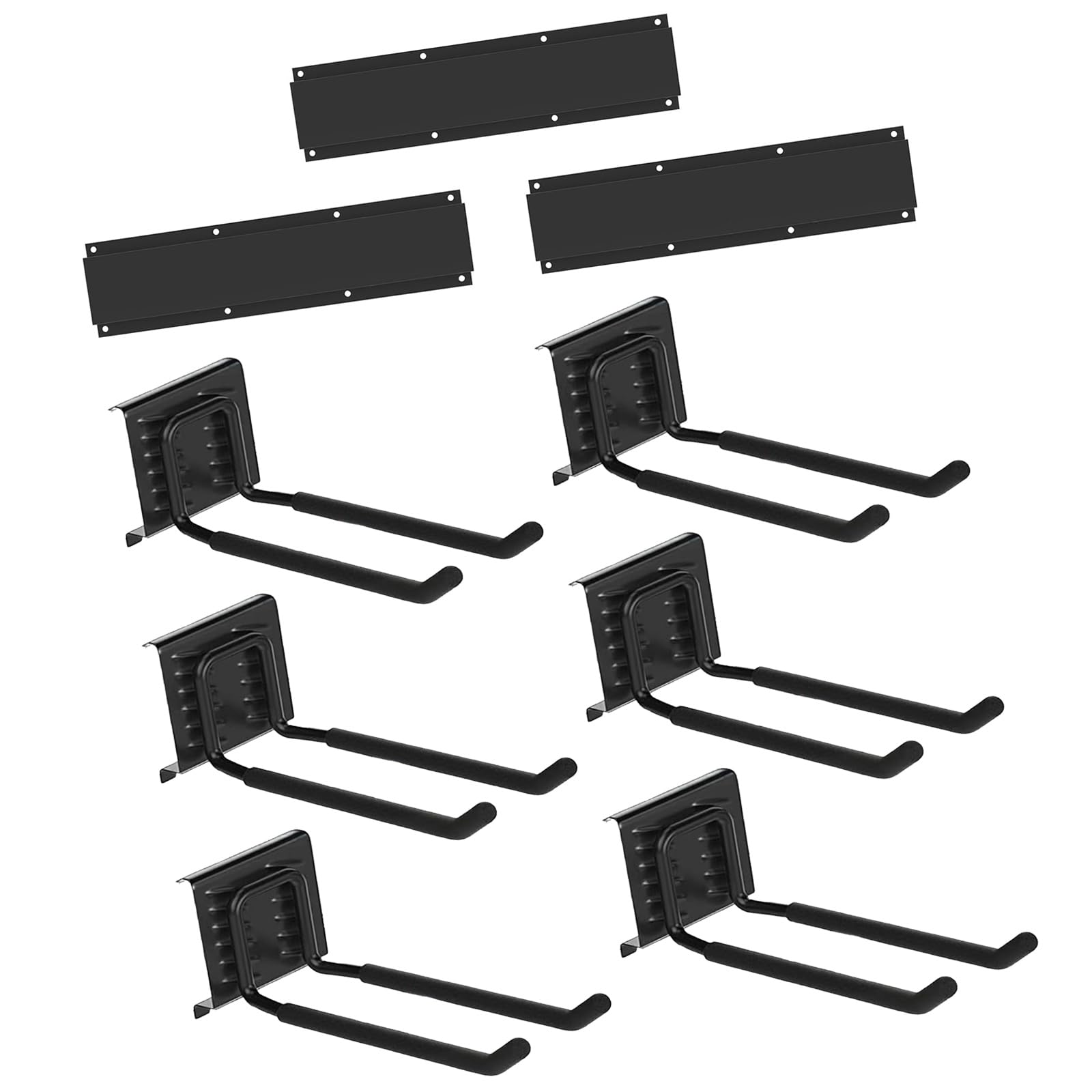 APGLSXY Foldable Iron Garage Hooks for Wall Organization Heavy Duty Tool Hanger with Customizable Layout Space Saving Storage Design Adjustable Metal Garage Hooks for Gardening Tools Storage