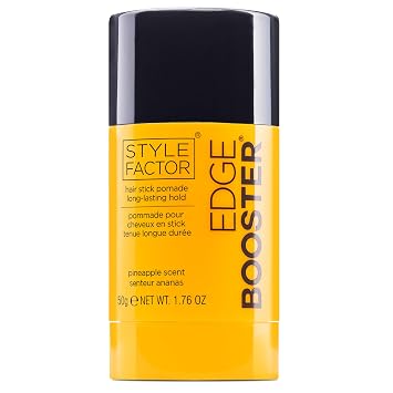 Style Factor EDGE BOOSTER Hair Wax Stick Pomade with Beeswax | Strong Hold Slick Stick for Flyaways, Edges & Baby Hair for Sleek Buns & Ponytails | Gifts for Women Mom Girls Teen | Pineapple