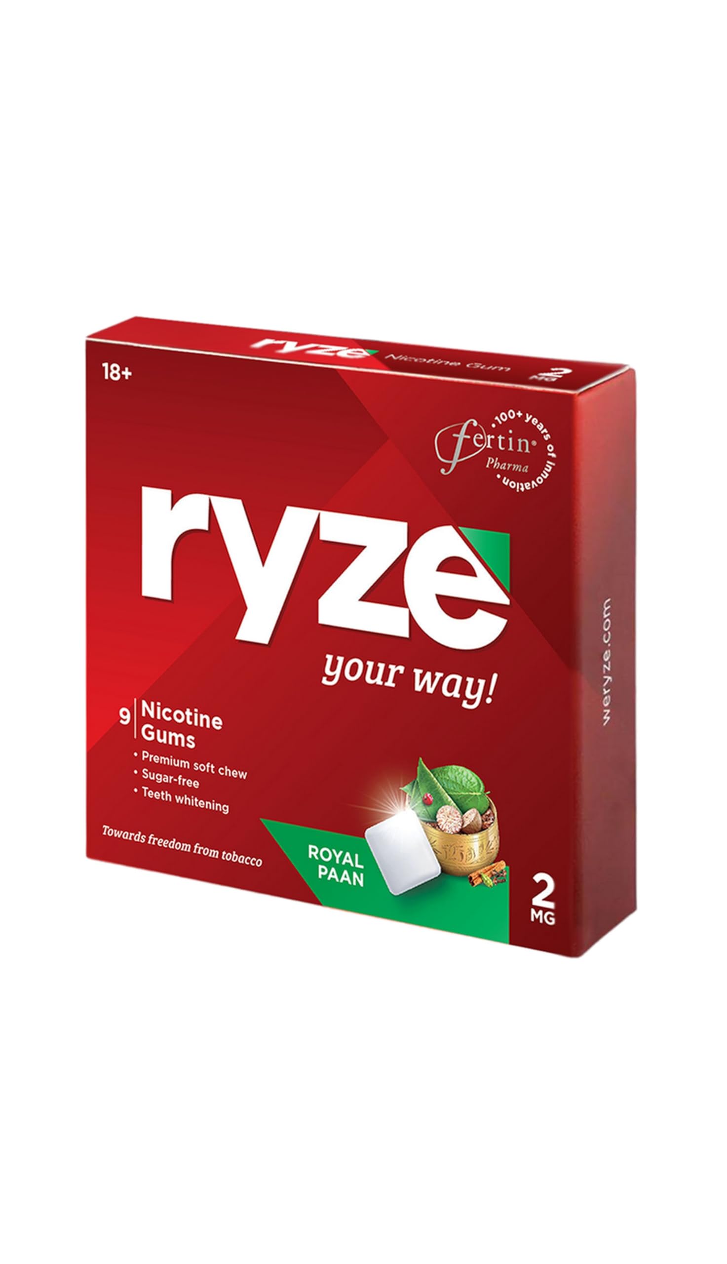 See full amazon price history chart for RYZE Nicotine Gum 2mg | 9 Gums | Royal Paan | Quit Smoking & Chewing Tobacco | WHO Approved | Easy on Throat | Sugar Free | Teeth Whitening Gum RYZE Nicotine Gum 2mg | 9 Gums | Royal Paan | Quit Smoking & Chewing Tobacco | WHO Approved | Easy on Throat | Sugar Free | Teeth Whitening Gum (B0DCGC47MX) Amazon Price History, Amazon Price Tracker