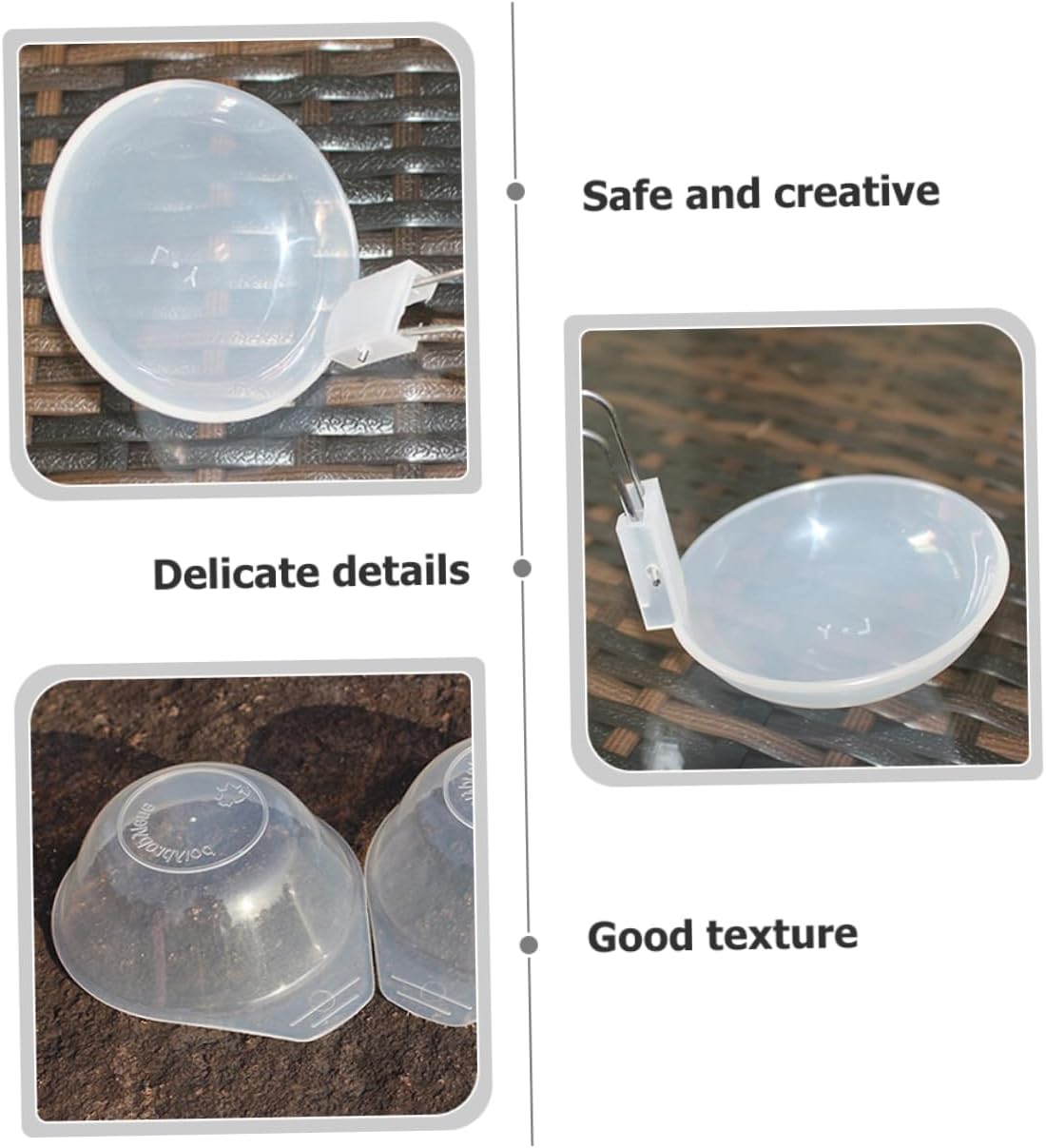 1set Reusable Camping Soup Bowls and Serving Spoons Transparent Plastic Bowls for Outdoor Use Stackable Design for Easy Storage for Camping Picnics and Bbqs