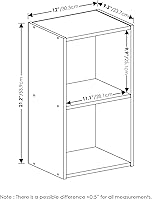 Vista 492 de Furinno - Estantería de cubos de 5 niveles serie Luder para libros y almacenamiento, color negro