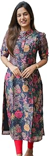Women's Chanderi Stitched Printed Kurta for Women - 72% OFF Deal at ₹405 on Amazon | Valzo