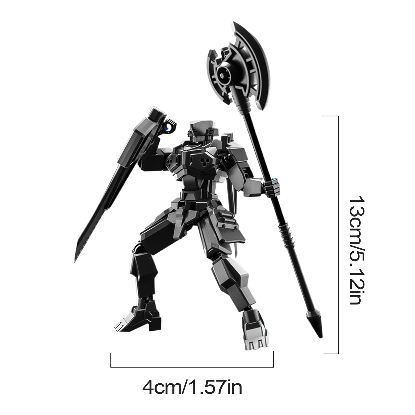 Amazon | ロボット モデル人形 可動 フィギュア 武器付き 多関節