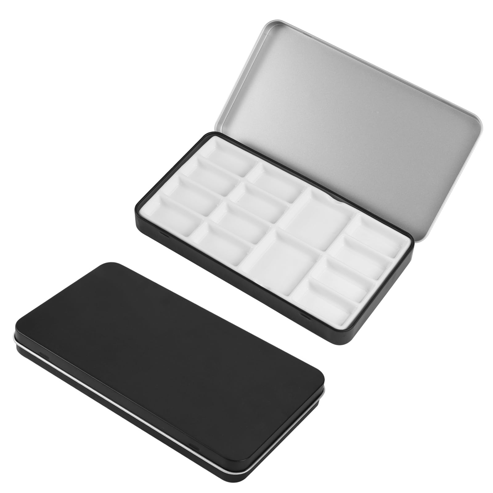 Paleta de acuarela de viaje que evita manchas gracias a su caja de metal y porcelana limpia