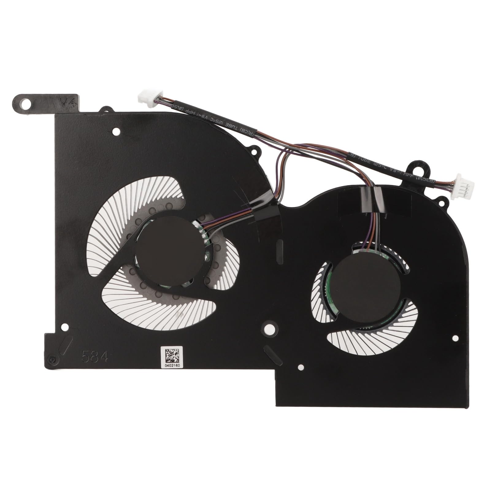 Generic Dla Wentylatora Chłodzącego GS66 Trwałe Złącze 4-pinowe ze Stopu Aluminium Efektywne Rozpraszanie Ciepła w Laptopach do Gier Mały Rozmiar 1 Jednostka (Wentylator procesora i karty graficznej)