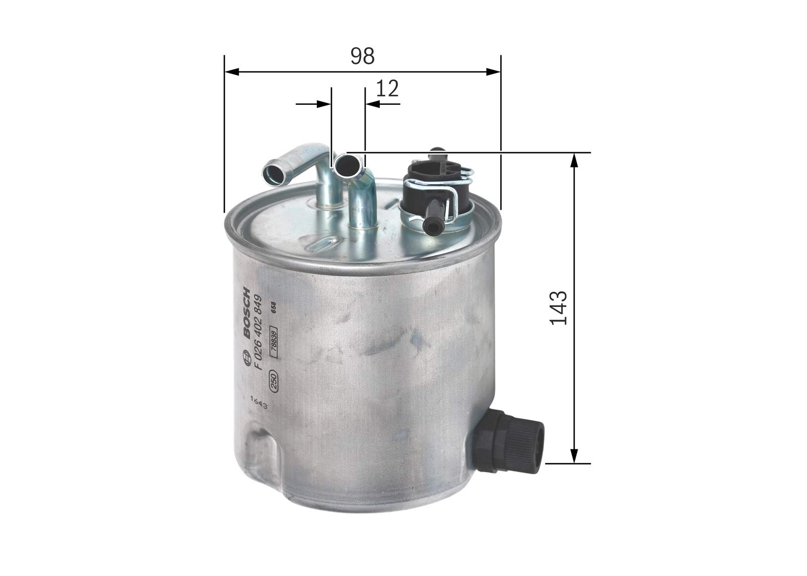 BOSCH Kraftstofffilter F026402849