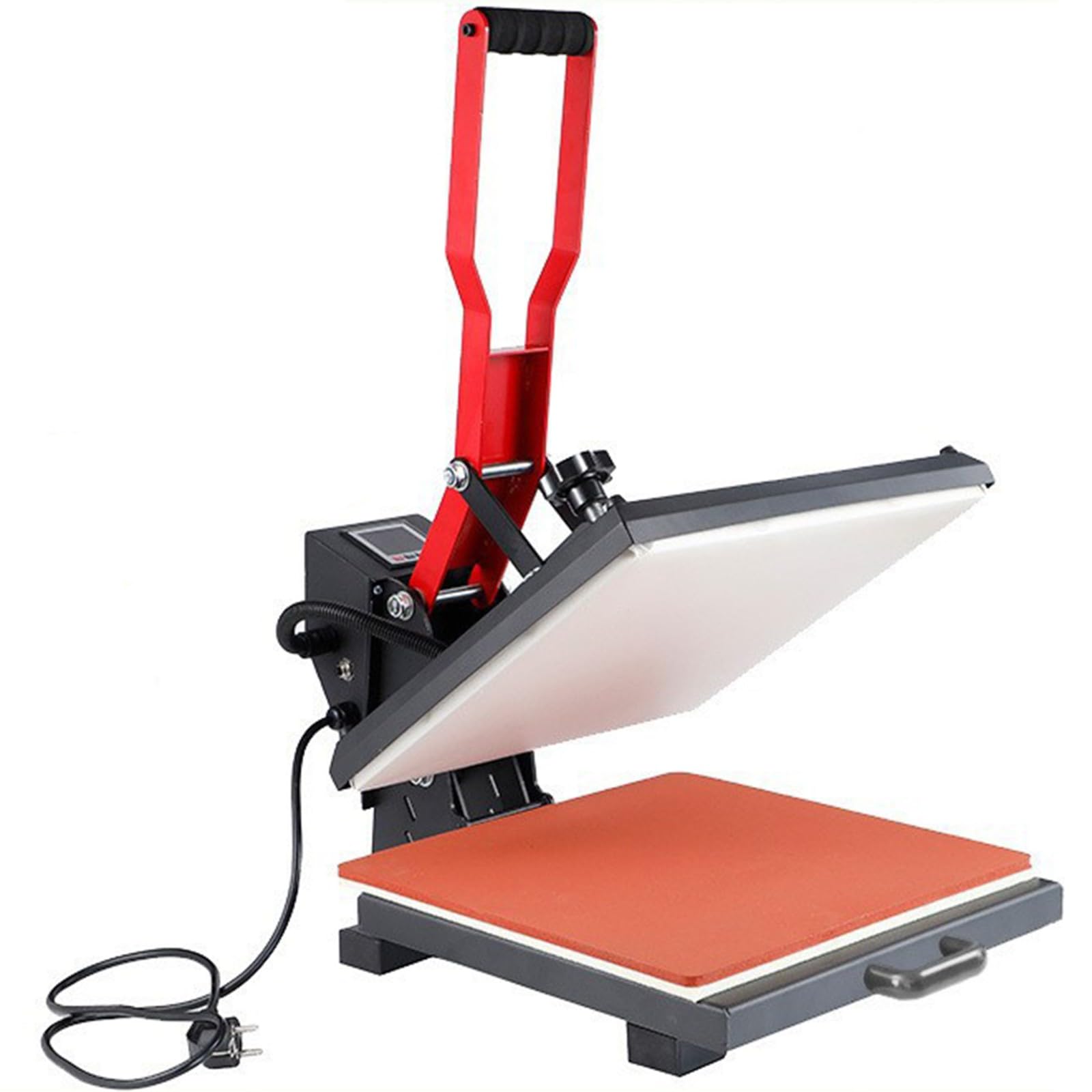 Pressa per Trasferimento di Calore per Magliette 38X38 cm 1800 W Pressa di Calore Sublimazione Controllo Digitale Preciso della Temperatura per Borse Tappetini per Indumenti A