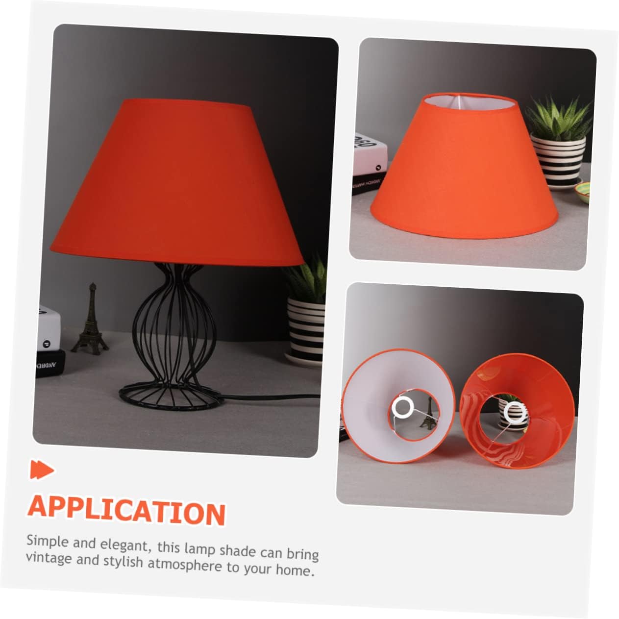 Luxshiny Retro Style Fabric Lampshade Small Living Decor Cottagecore Kitchen Replacement Wall Light Shade