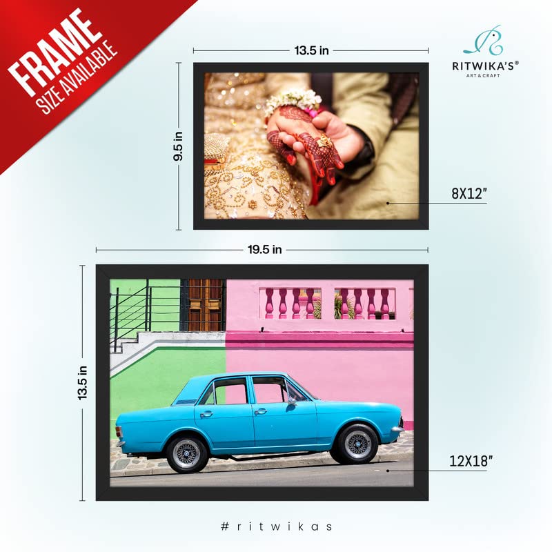 Image of Ritwika's Customised Photo Frame With Your Picture | Personalised Gift For Anniversary, Birthday, Wedding, Couples | Available in Two Sizes (13.5 inch x 19.5 inch and 13.5 inch x 9.5 inch) and Colours