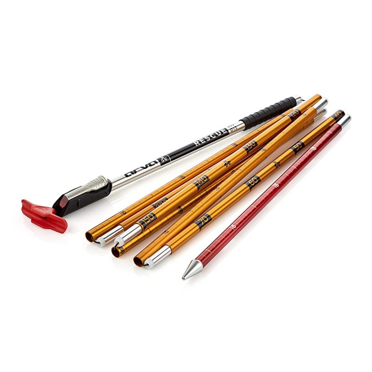 Arva Rescue 300 Sonde de ski de randonnée pour ski de fond, splitboard, motoneige et raquettes à neige, longueur 3 m, orange