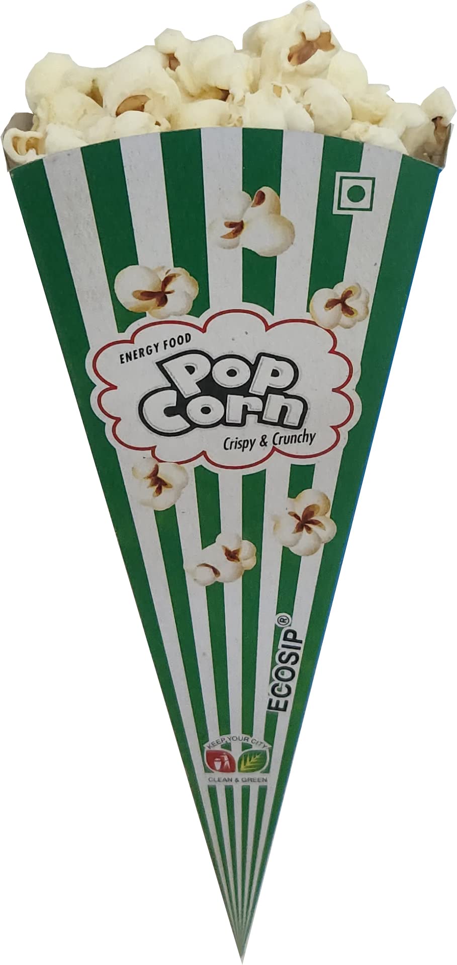 Empty Popcorn Cone cups Paper Basket POPCORN BASKET Popcorn Box Empty KIDS SNACKS CONTAINER Disposable paper cover pack (50)