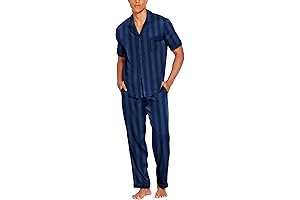 Ekouaer Men's Satin Silk Pajamas: Indulge in Silky Smooth Slumber