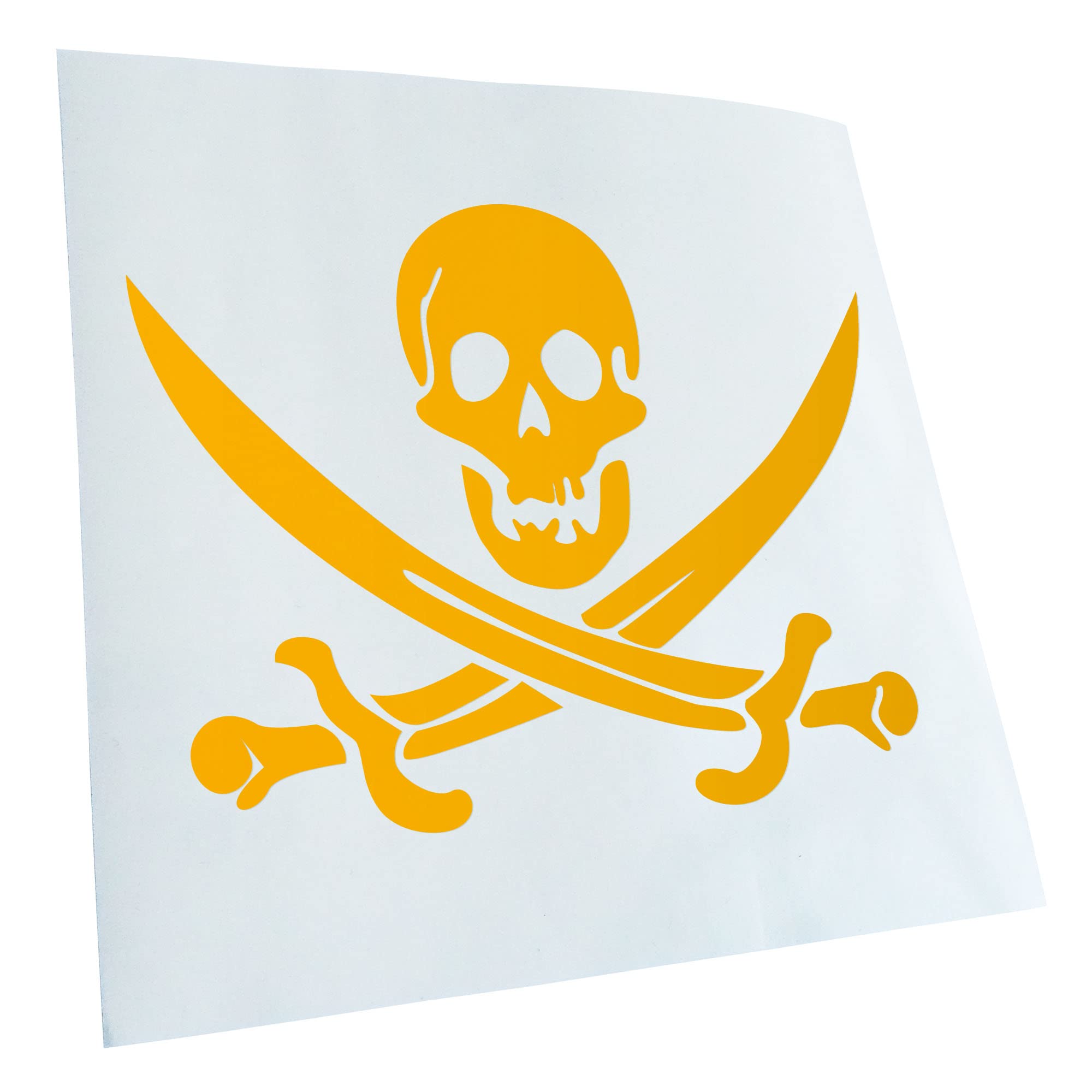 Pirate Skull JDM Decal Racing Die Cut Sticker 14 x 11 cm