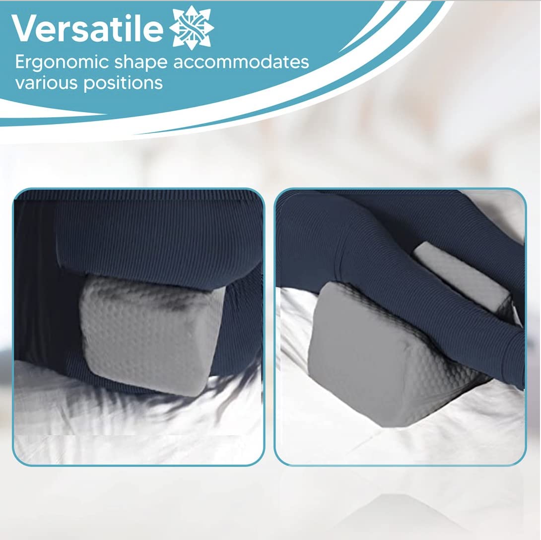 Coussin Orthopédique Pour Jambes En Mousse à Mémoire De Forme - Soulagement Genoux Et Hanches Pour Dormeurs Sur Le Côté