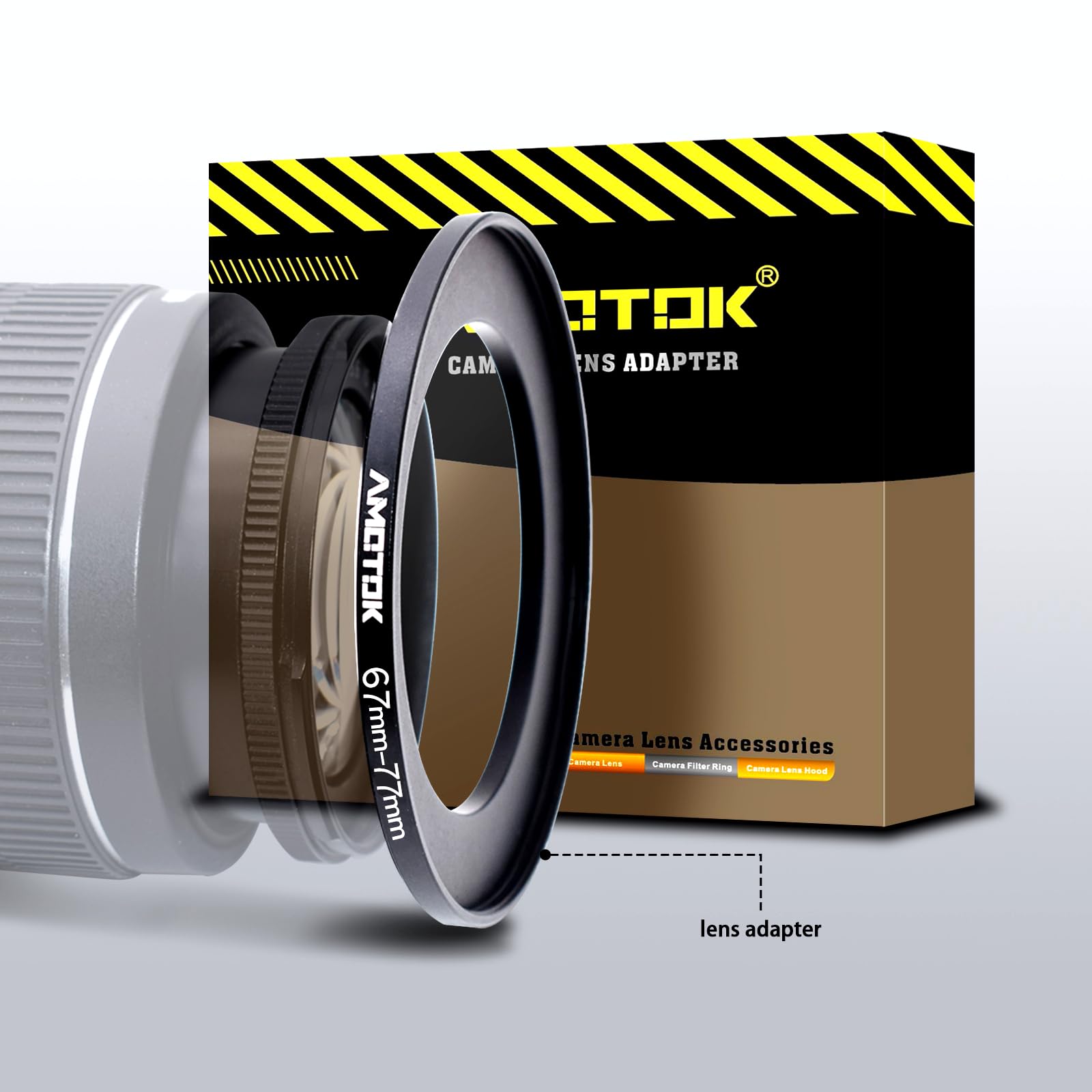 72mm Lens to 52mm Camera Lens Adapter,72mm to 52mm Filter Step-Down Ring Adapter Ring,Compatible All 52mm Filter Accessory — view 101