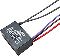 Vista 3 de HQRP Condensador compatible con ventilador de techo Hampton Bay 4uf+5uf+6uf de 5 cables CBB61 con certificación UL