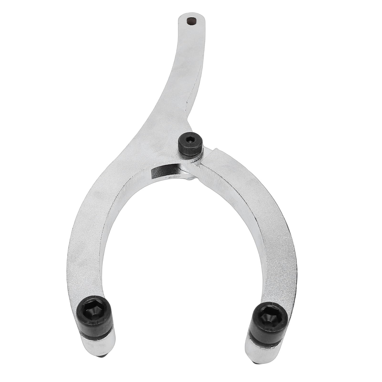 FTVOGUE Llave para Tuercas de Prensaestopas, Llave Ajustable de 11 Pulgadas para Sellos de Aceite de Alta Resistencia con para Cilindros Hidráulicos, Incluye 2 Pasadores M4, 2 Pasadores