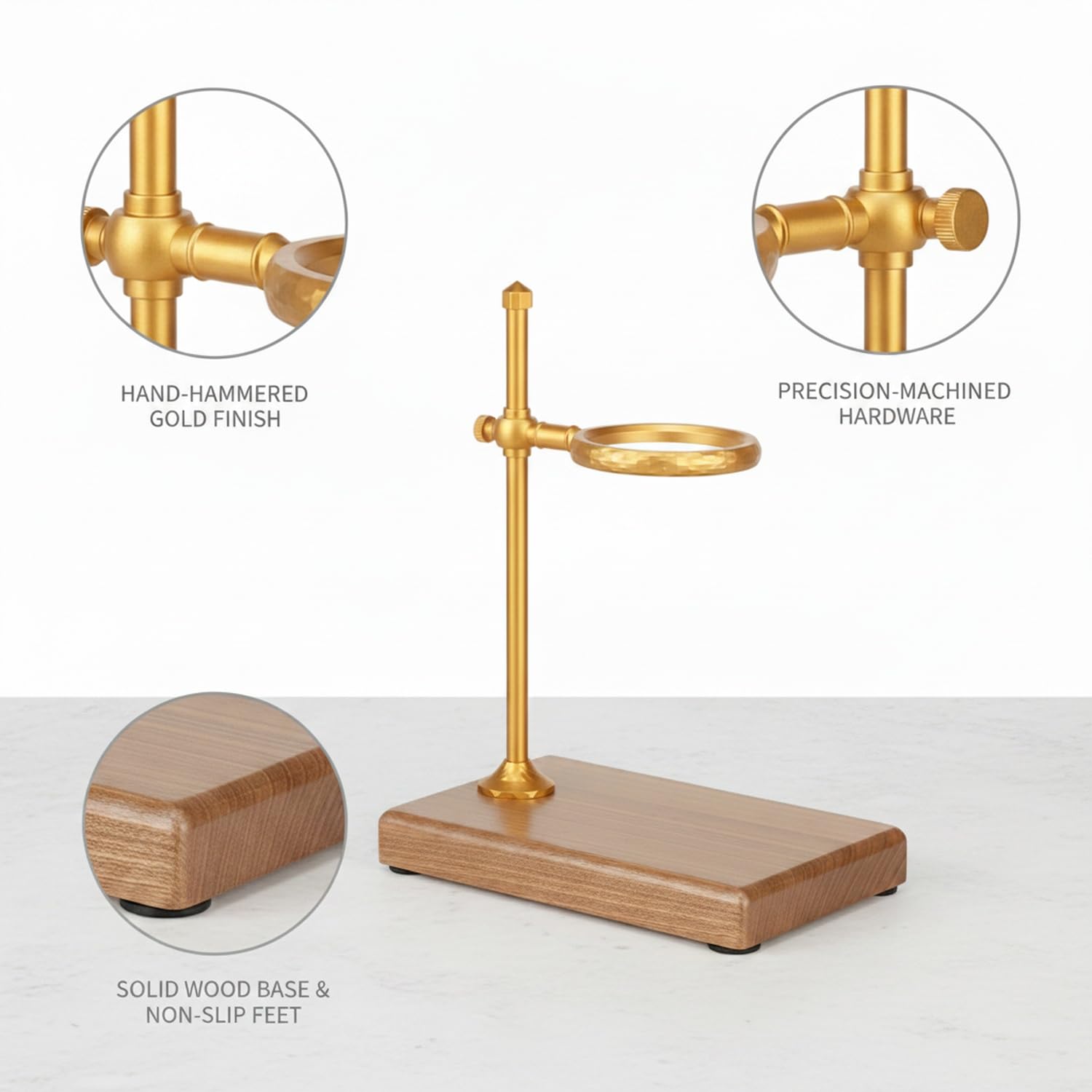 Soporte de Cobre Dorado