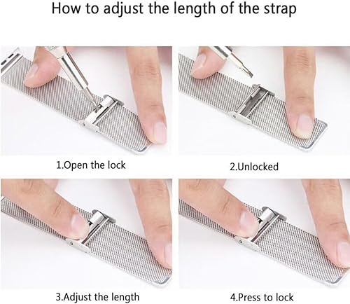 Miniatura 6 de Compatible con Xiaomi Redmi Watch 3 Active Bandas, correa de repuesto de metal de acero inoxidable para reloj inteligente Redmi Watch 3 Active Smart