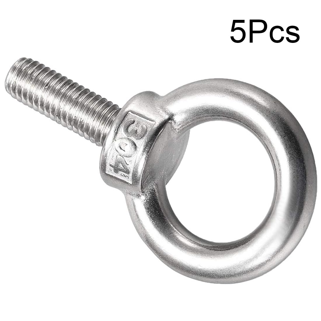TA-VIGOR 5Pcs M10 x 25mm Lifting Long Eye Bolt, 304 Stainless Steel Wall Expansion Anchor Bolts - Image 3