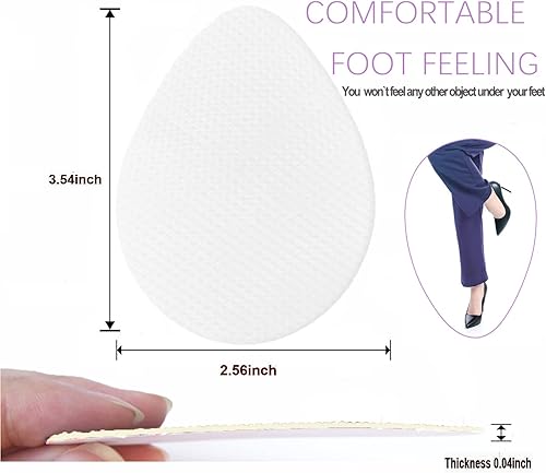 Miniatura 5 de Almohadillas antideslizantes para zapatos, empuñaduras autoadhesivas de goma antideslizantes para zapatos, suela protectora (transparente, 3 pares)