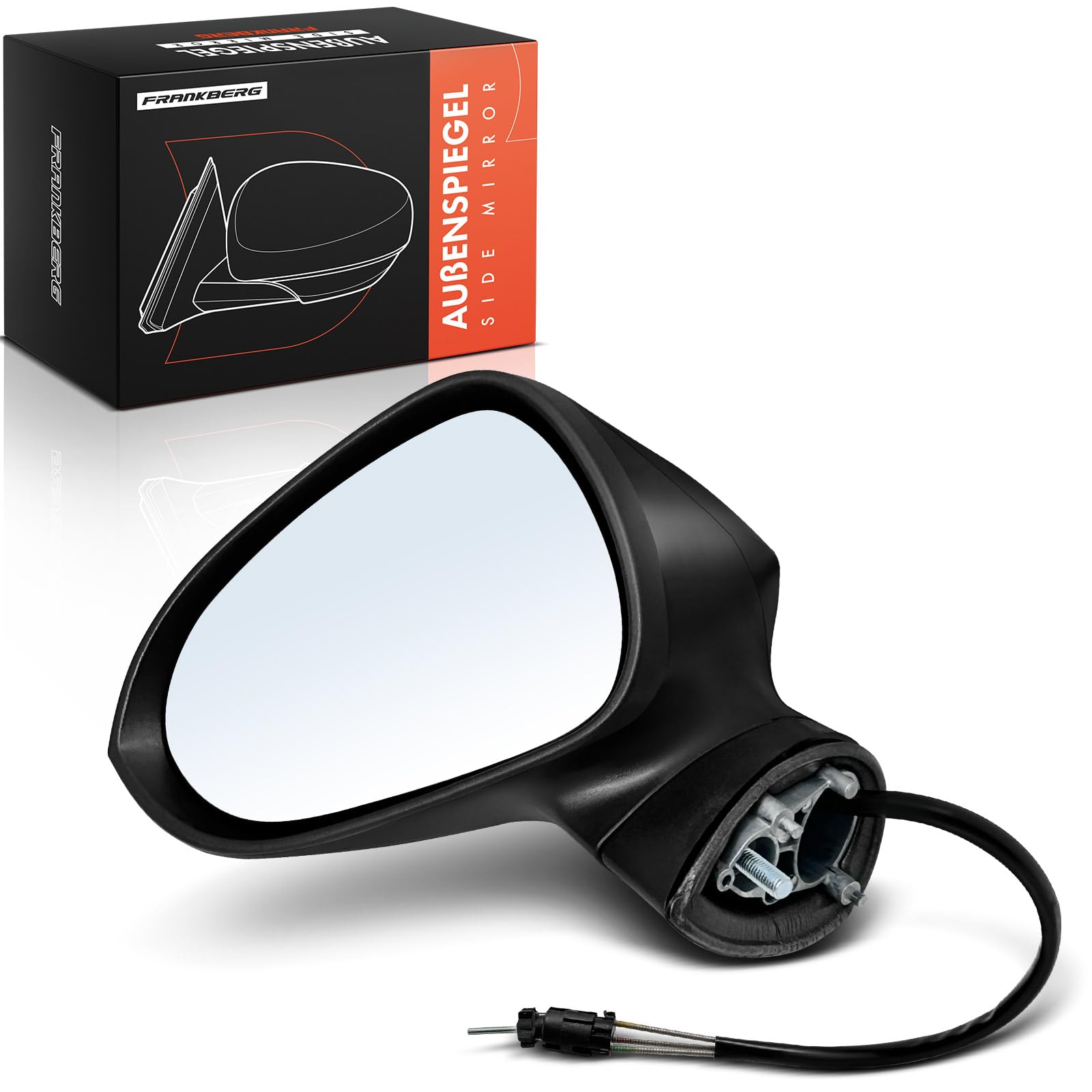Frankberg Specchietto Retrovisore Sinistro lato conducente 6J0857507C9B9 | Compatibile con Ibiza IV 6J5 6P1 Ibiza IV SportCoupé 6J1 6P5 Ibiza IV ST 6J8 6P8 Ibiza SportCoupé Furgone/Compatto 6J1