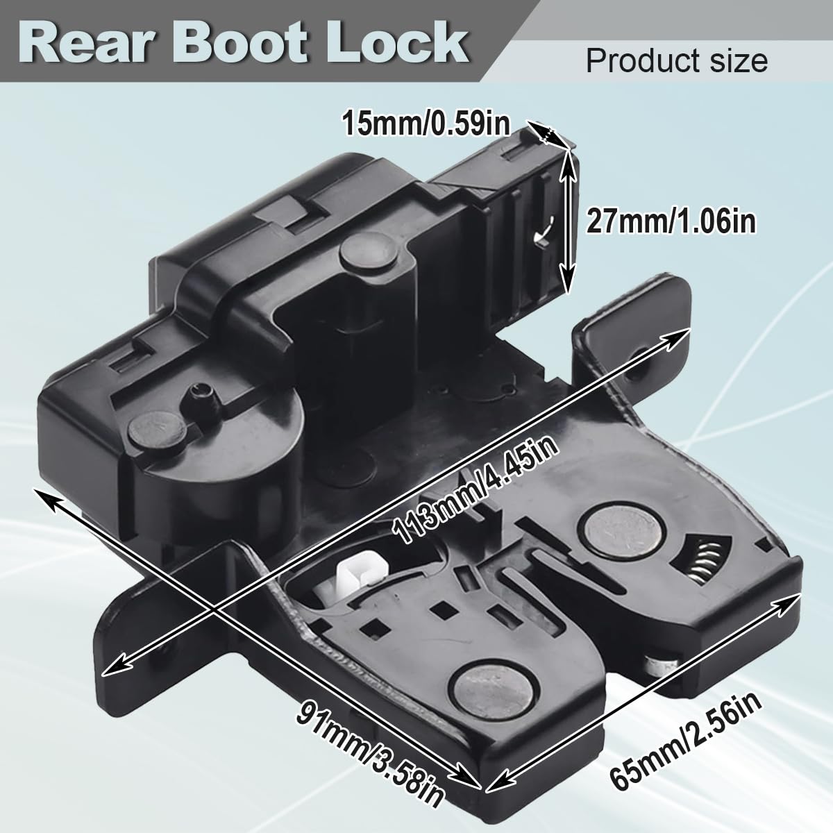 ZAMDOE 90502-ED00A Serratura solenoide portellone Posteriore per Nissan Micra MK III K12 Qashqai J10 JJ10 Tiida C11 C12 SC11 SC11X 2003-2016 Hatchback Berlina SUV Ricambi 90502-2DX0A