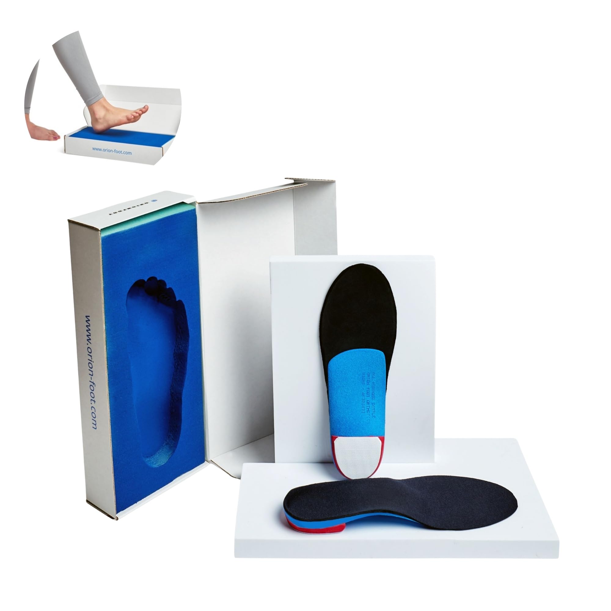 Custom Arch Support Inserts for Foot Ankle Pain Personalized Orthotics for Plantar Fasciitis Flat Feet All Day Standing