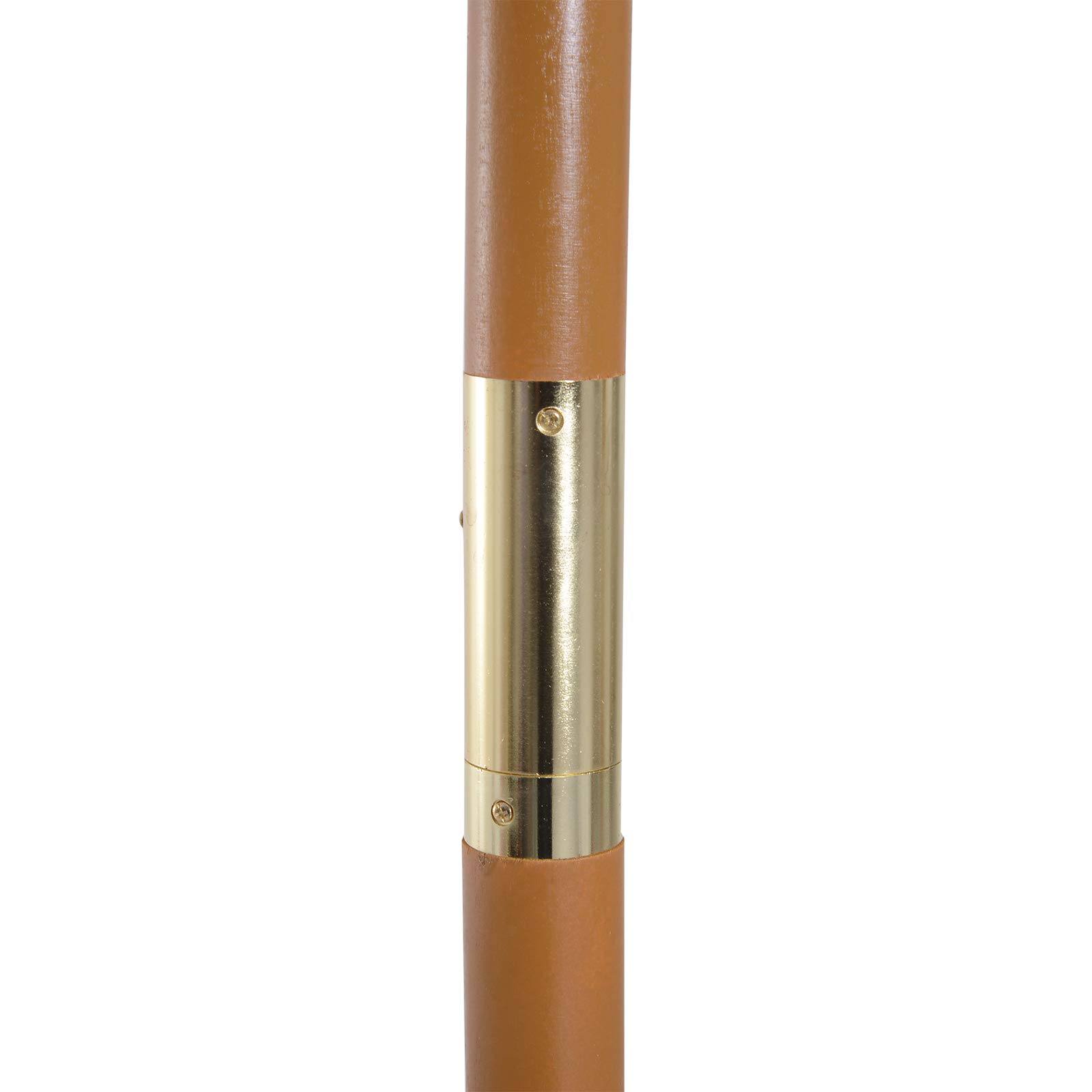 Outsunny Ombrellone da Giardino Ø3m con Corda e Apertura Regolabile, Ombrellone da Esterno con 8 Stecche in Legno, Bambù e Poliestere 180g/㎡, per Cortile, Terrazza e Balcone