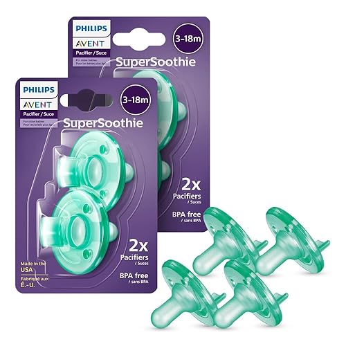 Philips AVENT Soothie 3-18 meses verdeverde paquete de 4 SCF19245