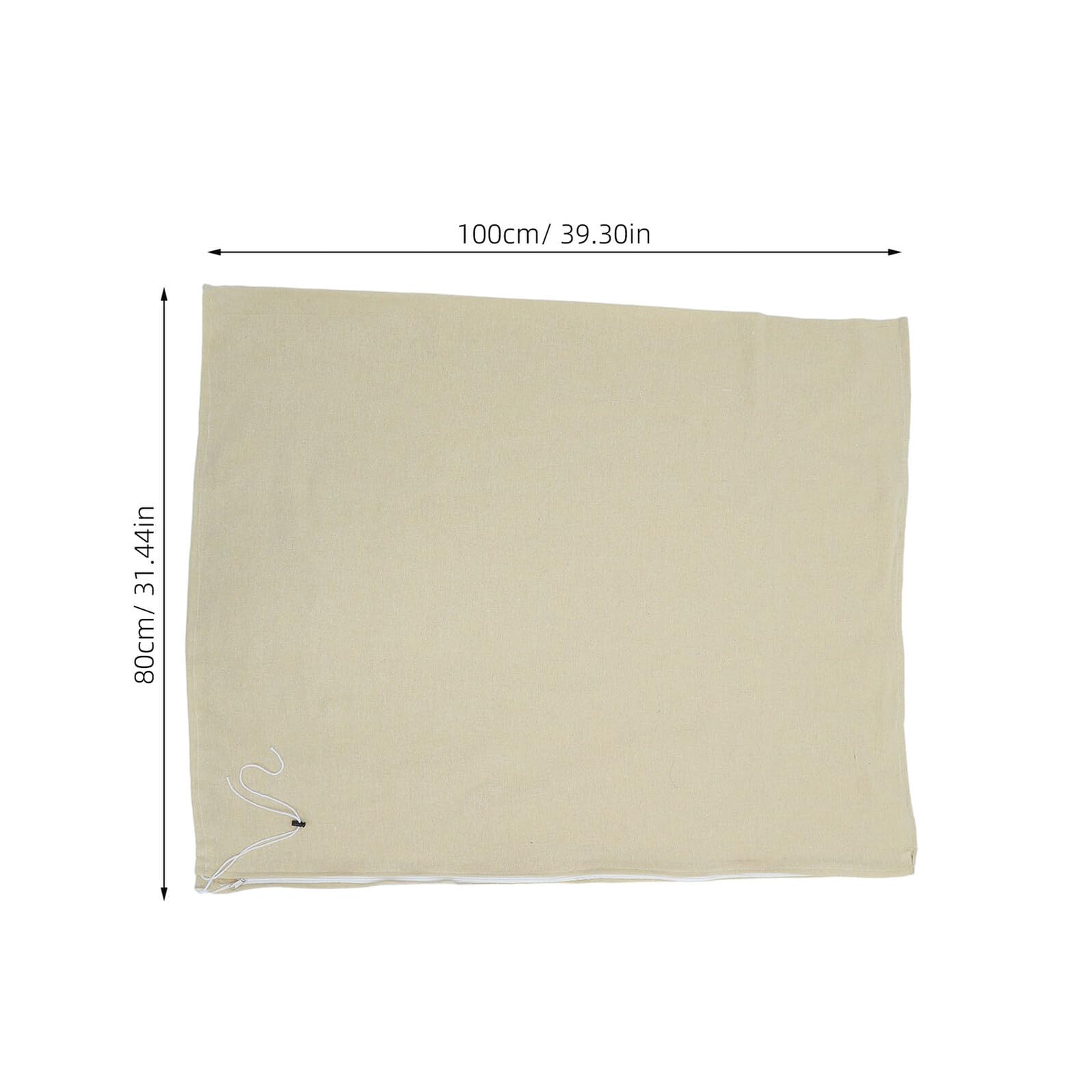 Hemobllo Copertura per Piante da Esterno 2 Pezzi in Lino Beige, Traspirante | Inverno e Vento, Struttura Riutilizzabile per Vaso e Arbusti, Protezione Antigelo Cordino