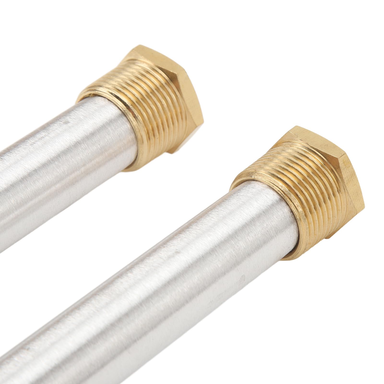 Tige D'anode pour Chauffe-eau, Capuchon en Laiton, Filetage NPT 3/4", Tige en Magnésium de Remplacement pour Banlieue, Lot de 2 Anodes pour une Protection Fiable dans les Chauffe-eau de