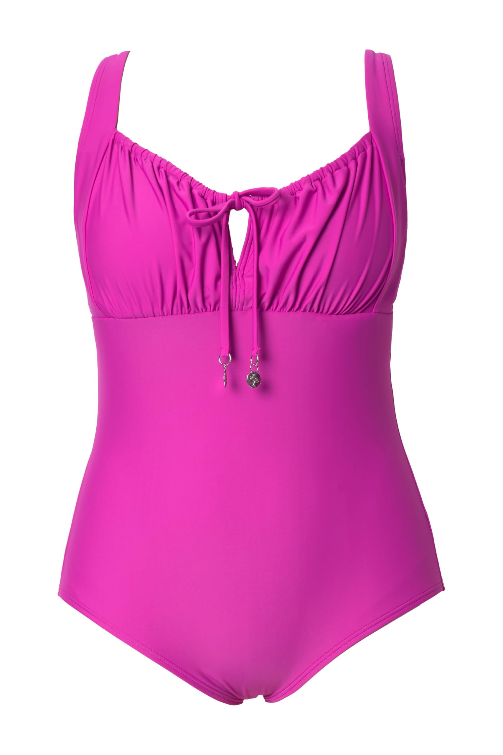 Ulla Popken Badeanzug, Raffung, Bügel, ohne Softcups, Recycelt Costume Intero Donna