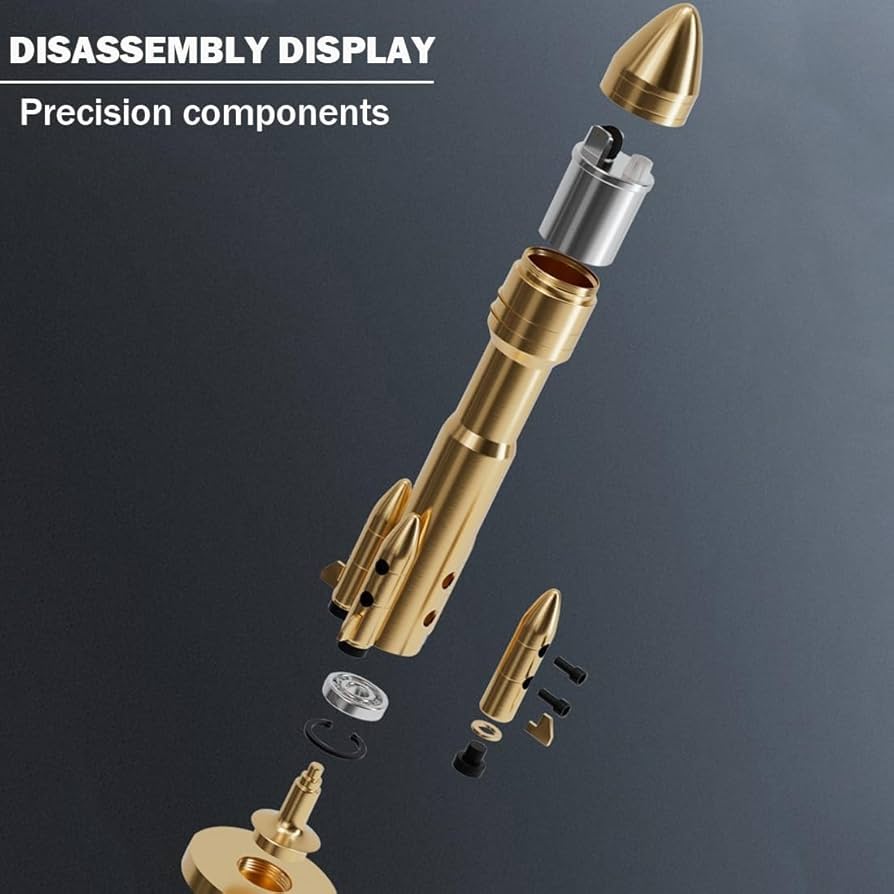 Amazon.co.jp: 灯油真鍮ライター、クールなロケットデザイン