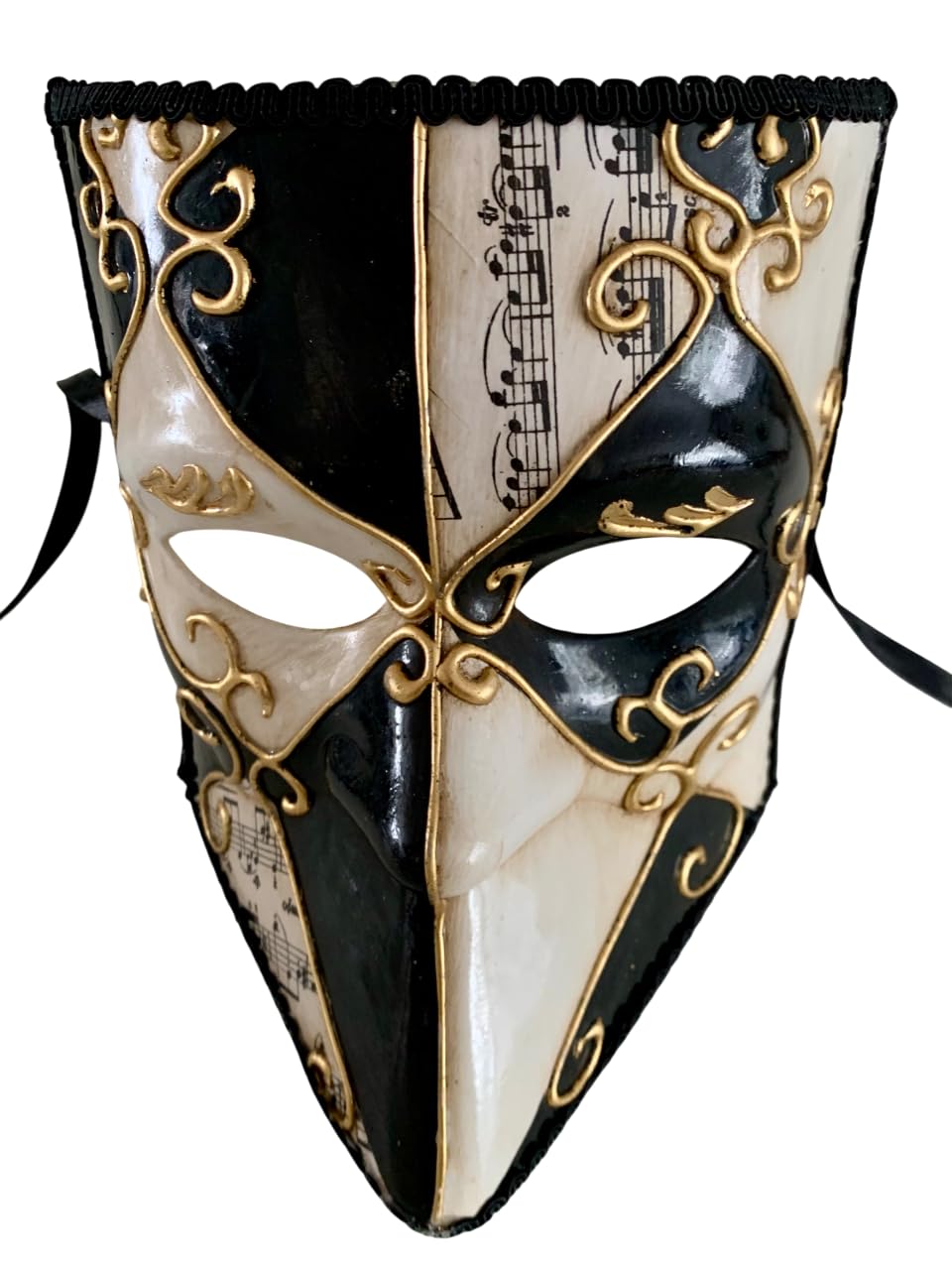 Maschera da ballo veneziana fatta a mano per feste di carnevale